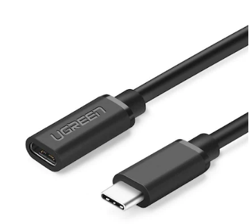 Cablu USB Type-C Ugreen ED008 USB Type-C (T) la USB Type-C (M) 0.5m negru thumb