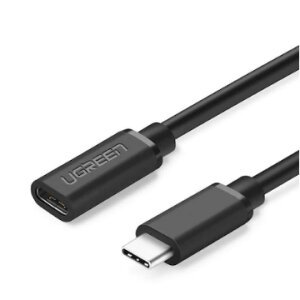 Cablu USB Type-C Ugreen ED008 USB Type-C (T) la USB Type-C (M) 0.5m negru