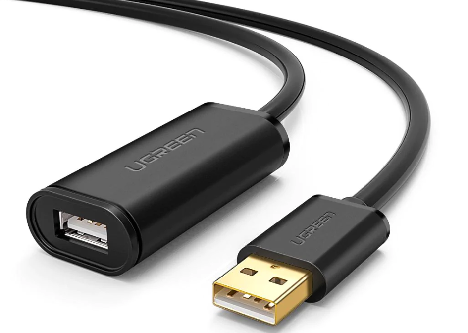 Cablu USB Ugreen US121 prelungitor USB 2.0 (T) la USB 2.0 (M) 10m negru thumb