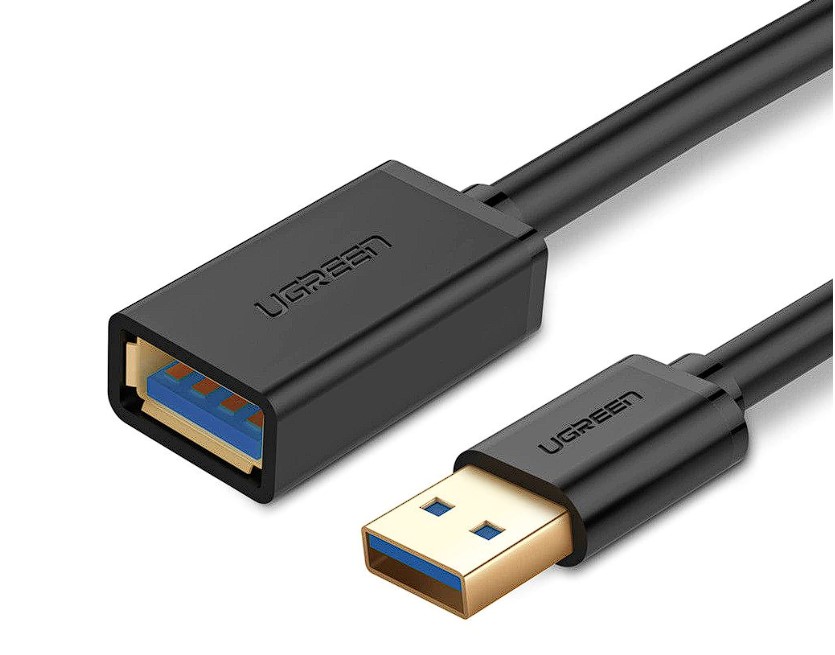 Cablu USB Ugreen US129 prelungitor USB 3.0 (T) la USB 3.0 (M) 1.5m negru thumb