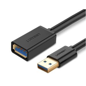 Cablu USB Ugreen US129 prelungitor USB 3.0 (T) la USB 3.0 (M) 1.5m negru