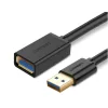 Cablu USB Ugreen US129 prelungitor USB 3.0 (T) la USB 3.0 (M) 3m negru