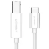 Cablu USB Ugreen US241 pentru imprimanta USB Type-C (T) la USB 2.0 Type-B (T) 1.5m alb