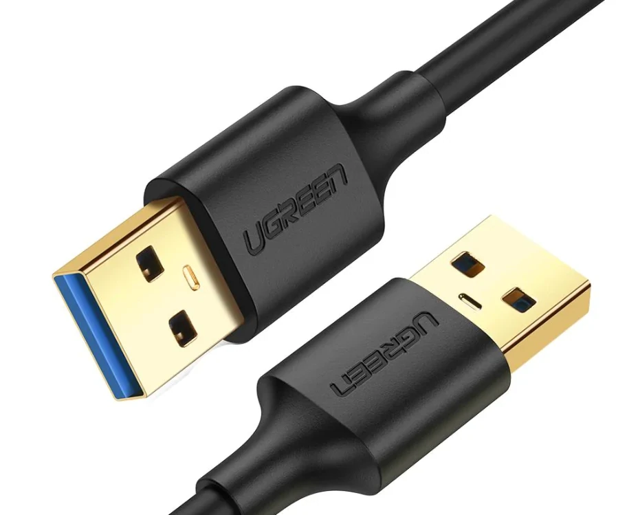 Cablu USB Ugreen US128 USB 3.0 (T) la USB 3.0 (T) 1m Negru thumb