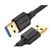 Cablu USB Ugreen US128 USB 3.0 (T) la USB 3.0 (T) 1m Negru