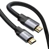 Cablu Video Baseus Enjoyment HDMI (T) la HDMI (T) 5m Gri