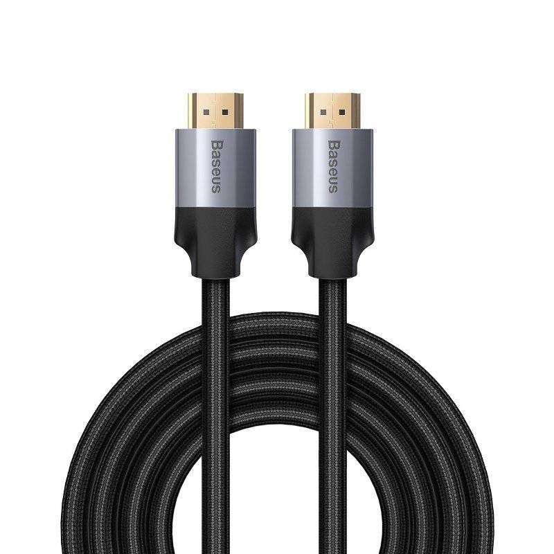 Cablu Video Baseus Enjoyment HDMI (T) la HDMI (T) braided 3m Gri thumb