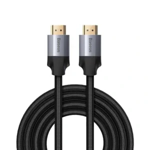 Cablu Video Baseus Enjoyment HDMI (T) la HDMI (T) braided 3m Gri