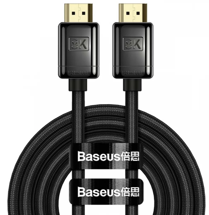 Cablu Video Baseus High Definition HDMI (T) la HDMI (T) braided 2m Negru thumb