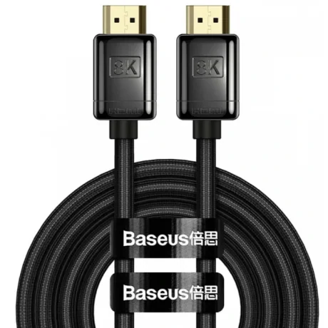 Cablu Video Baseus High Definition HDMI (T) la HDMI (T) braided 1m Negru
