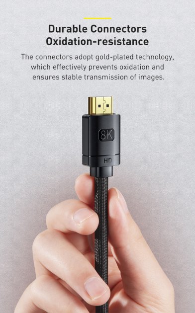 Cablu Video Baseus High Definition HDMI (T) la HDMI (T) 2m Negru thumb