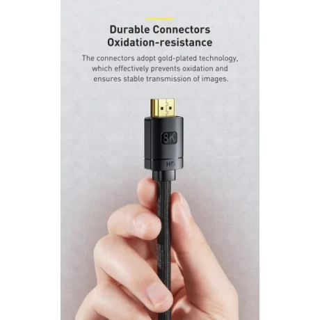 Cablu Video Baseus High Definition HDMI (T) la HDMI (T) 2m Negru