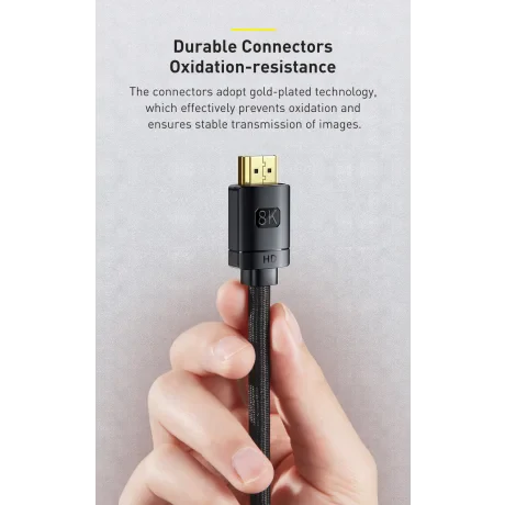 Cablu Video Baseus High Definition HDMI (T) la HDMI (T) 3m Negru