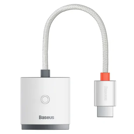 Cablu Video Baseus Lite HDMI (T) la 1 x VGA (M) Jack 3.5&quot; 0.20m Alb