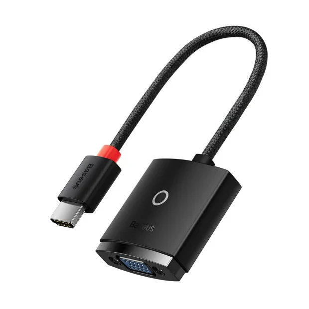 Cablu Video Baseus Lite HDMI (T) la 1 x VGA (M) 0.20m Negru