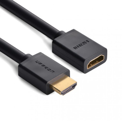 Cablu video prelungitor Ugreen HD107 HDMI (T) la HDMI (M) 3m negru thumb