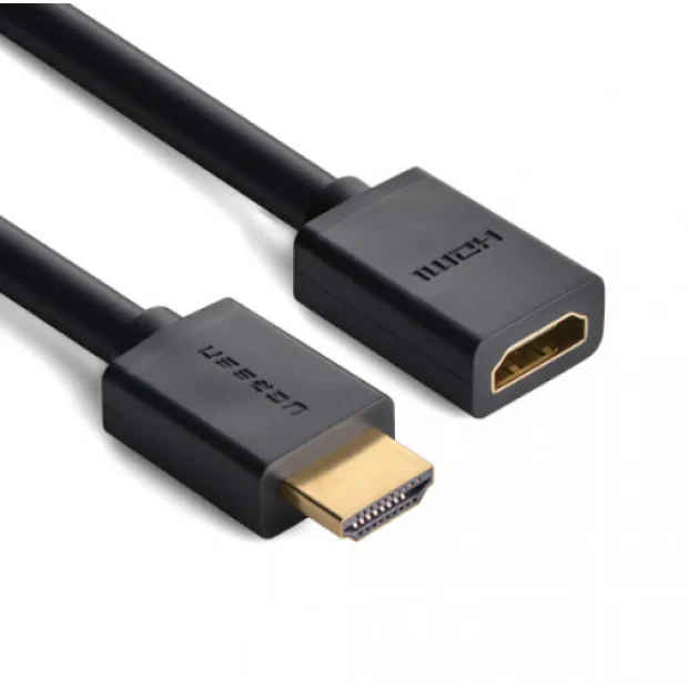 Cablu video prelungitor Ugreen HD107 HDMI (T) la HDMI (M) 3m negru