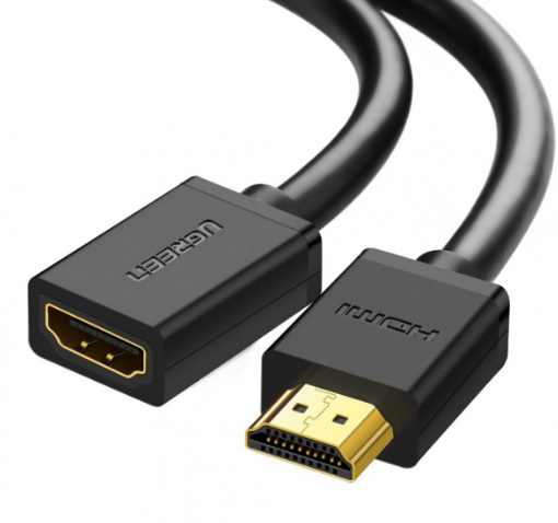 Cablu video prelungitor Ugreen HD107 HDMI (T) la HDMI (M) 3m negru thumb