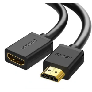 Cablu video prelungitor Ugreen HD107 HDMI (T) la HDMI (M) 3m negru
