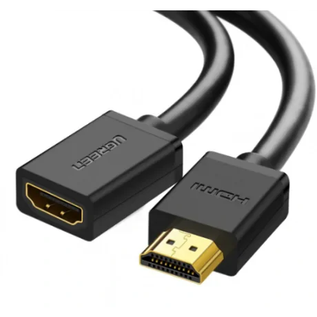 Cablu video prelungitor Ugreen HD107 HDMI (T) la HDMI (M) 3m negru