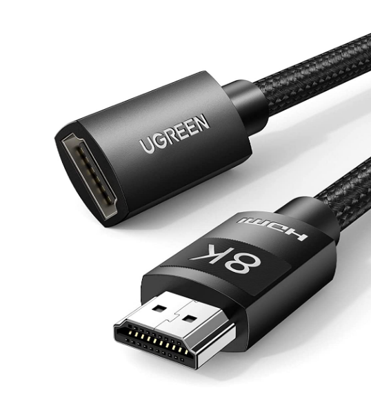 Cablu video prelungitor Ugreen HD151 HDMI (T) la HDMI (M) 1m negru thumb