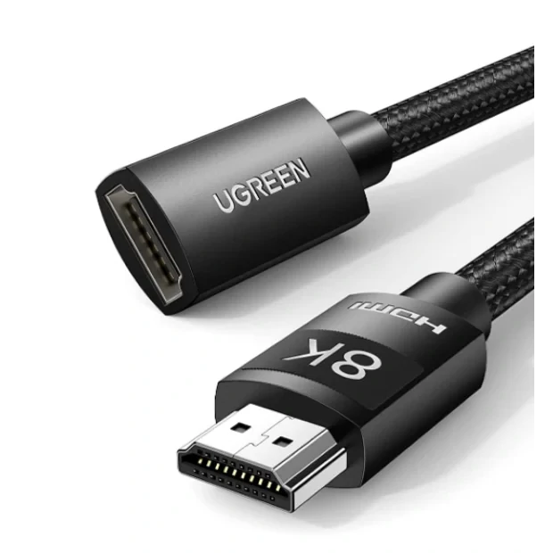 Cablu video prelungitor Ugreen HD151 HDMI (T) la HDMI (M) 1m negru