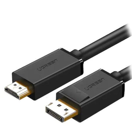 Cablu video Ugreen DP101 DP (T) la HDMI (T) 1.5m negru thumb