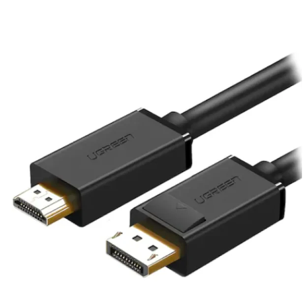 Cablu video Ugreen DP101 DP (T) la HDMI (T) 1.5m negru
