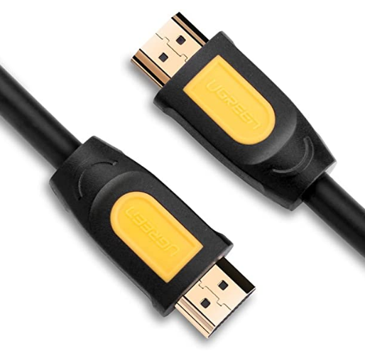 Cablu video Ugreen HD101 HDMI (T) la HDMI (T) 5m negru + galben thumb