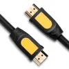 Cablu video Ugreen HD101 HDMI (T) la HDMI (T) 5m negru + galben