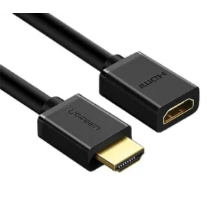 Cablu video Ugreen HD107 adaptor HDMI (T) la HDMI (M) 1m negru