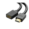 Cablu video Ugreen HD107 adaptor HDMI (T) la HDMI (M) 1m negru