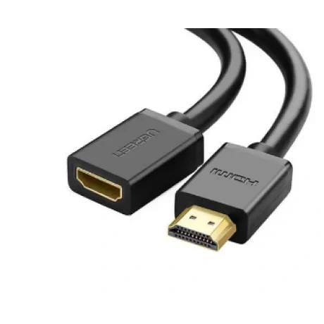 Cablu video Ugreen HD107 adaptor HDMI (T) la HDMI (M) 1m negru