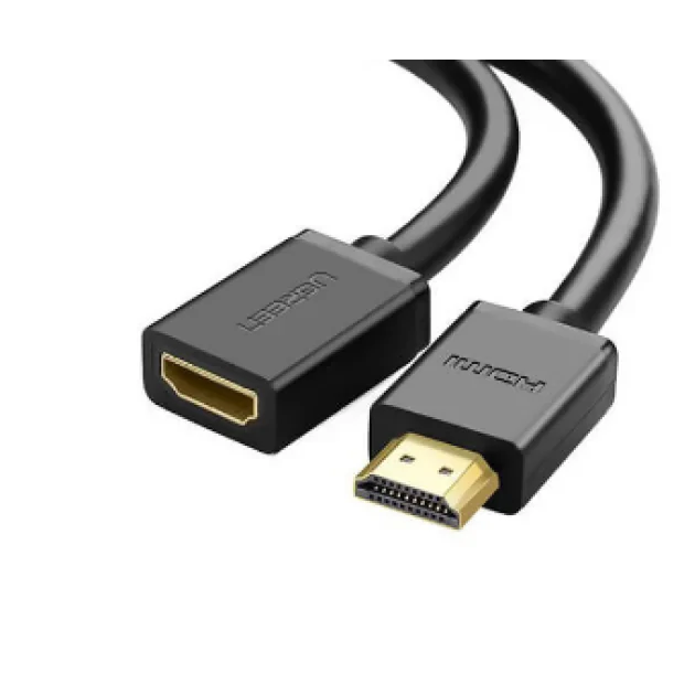 Cablu video Ugreen HD107 adaptor HDMI (T) la HDMI (M) 1m negru