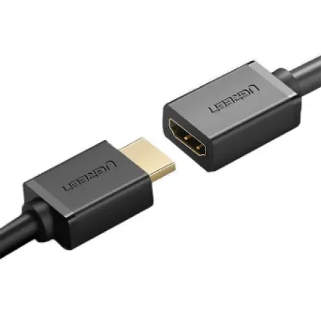 Cablu video Ugreen HD107 adaptor HDMI (T) la HDMI (M) 2m negru