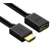 Cablu video Ugreen HD107 adaptor HDMI (T) la HDMI (M) 2m negru