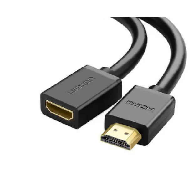 Cablu video Ugreen HD107 adaptor HDMI (T) la HDMI (M) 2m negru