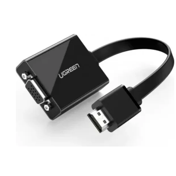 Cablu Video Ugreen MM103 HDMI (T) la 1 x VGA (M) lungime 0.15m Negru