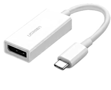 Cablu video Ugreen MM130 adaptor USB Type-C (T) la DisplayPort (M) 10 cm alb thumb
