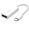 Cablu video Ugreen MM130 adaptor USB Type-C (T) la DisplayPort (M) 10 cm alb