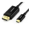 Cablu video Ugreen MM139 USB Type-C (T) la DisplayPort (T) 1.5m negru