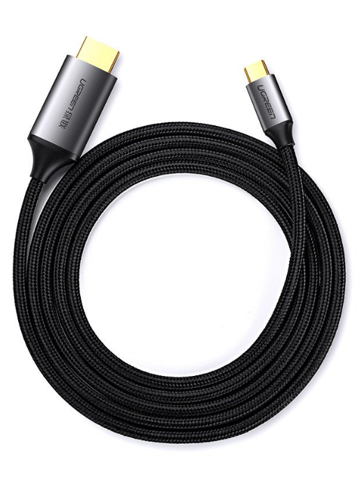 Cablu video Ugreen MM142 USB Type-C (T) la HDMI (T) 1.5m negru thumb