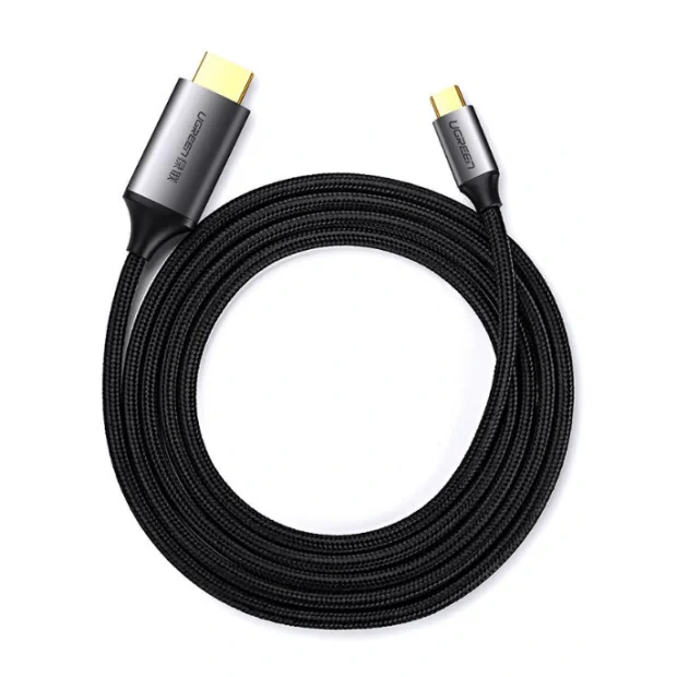 Cablu video Ugreen MM142 USB Type-C (T) la HDMI (T) 1.5m negru