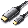 Cablu video Ugreen MM142 USB Type-C (T) la HDMI (T) 1.5m negru