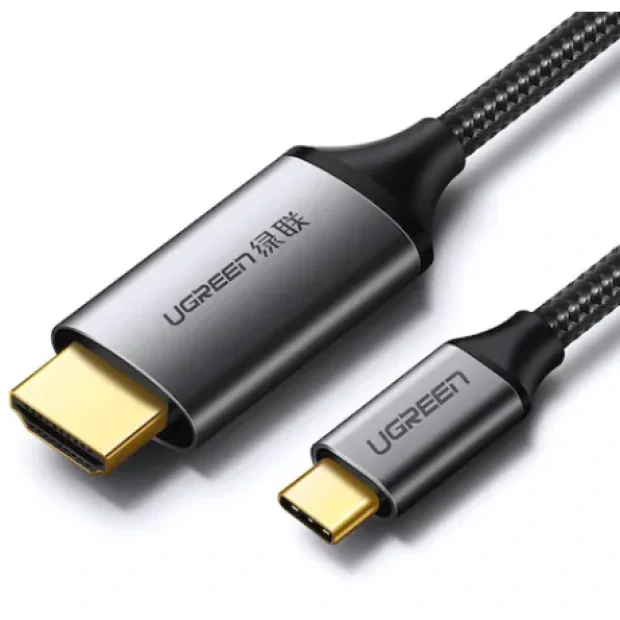 Cablu video Ugreen MM142 USB Type-C (T) la HDMI (T) 1.5m negru