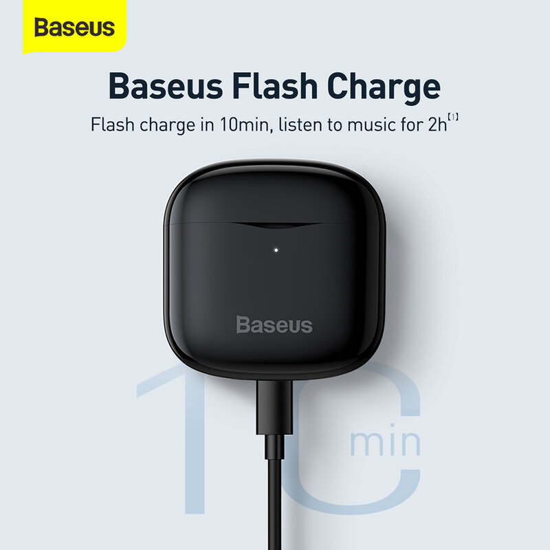 Casti Baseus Bowie E3 Wireless Bluetooth 5.0 Negru thumb