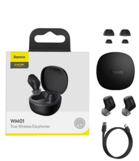 Casti Baseus Encok Bluetooth 5.0 Negru thumb