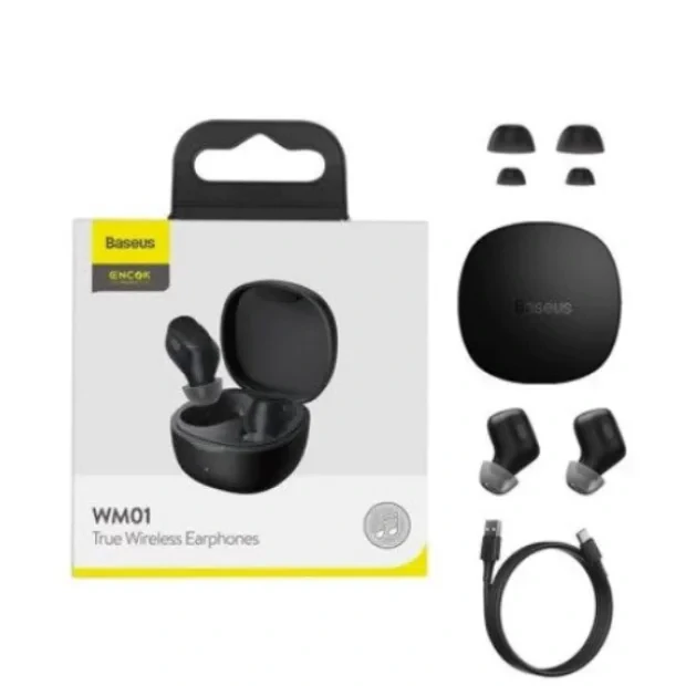 Casti Baseus Encok Bluetooth 5.0 Negru