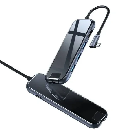 Docking Station Baseus conectare PC USB Type-C USB 3.0 x 3 USB Type C x 1 PD 20V 3A HDMI x 1 1 x Gigabit RJ-45 Negru