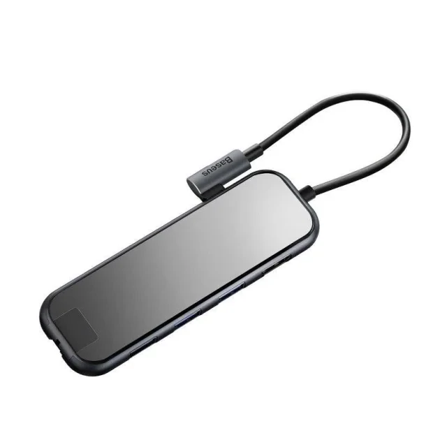 Docking Station Baseus conectare PC USB Type-C USB 3.0 x 3 USB Type C x 1 PD 20V 3A HDMI x 1 1 x Gigabit RJ-45 Negru
